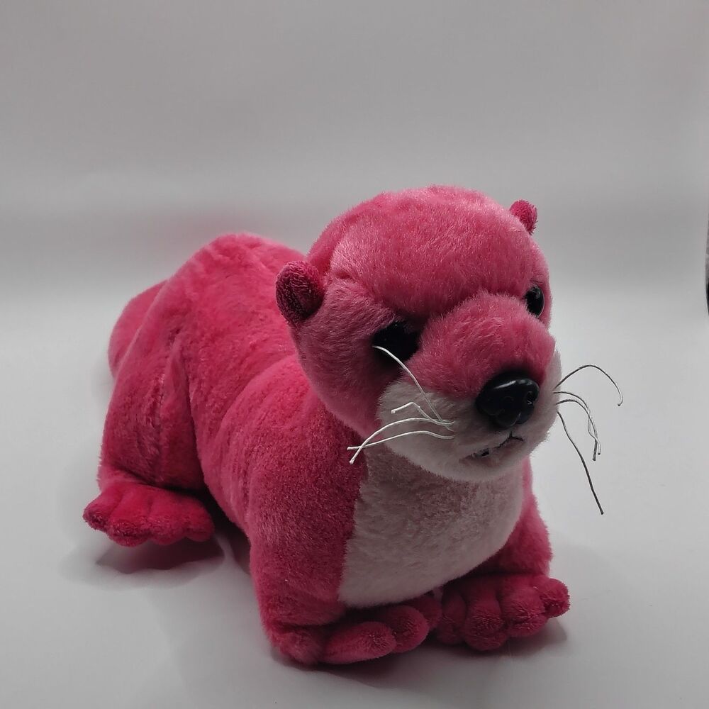 Aurora Destination Nation Pink River Otter Plush Stuffed Animal 2022 16”